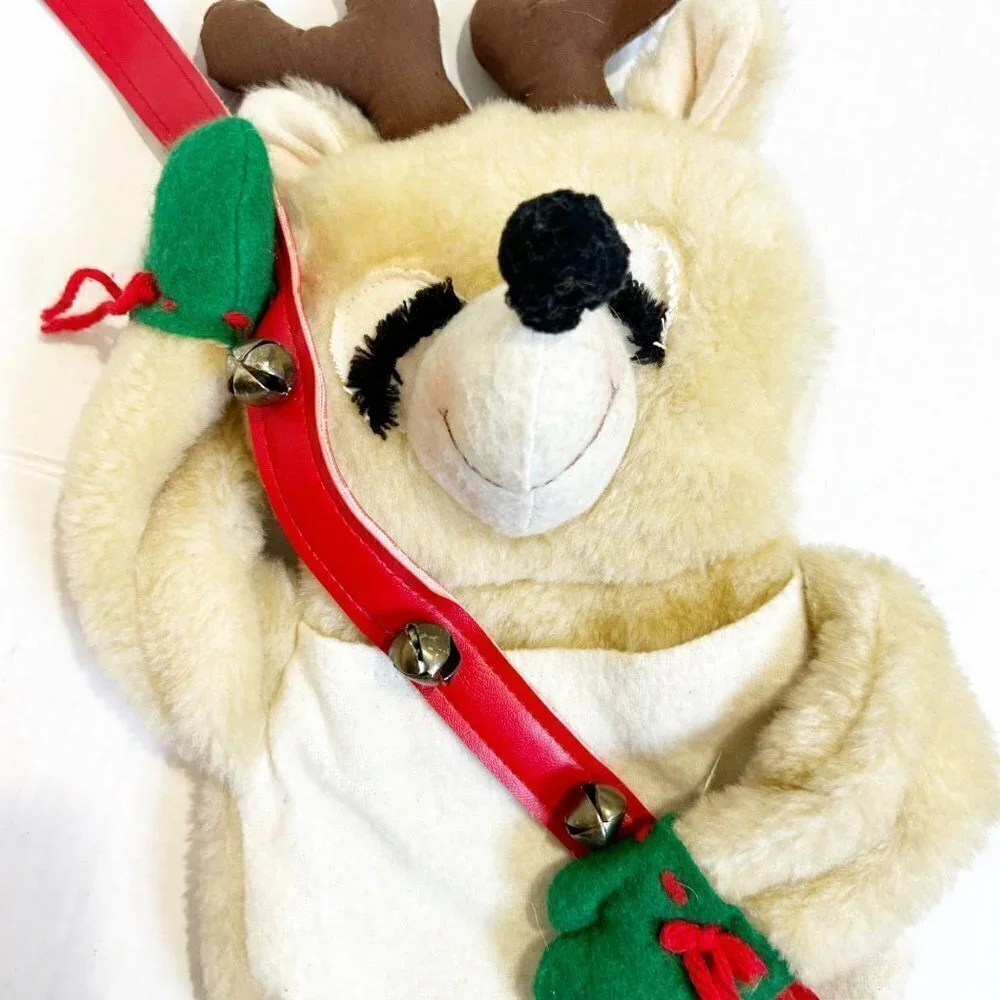 🌷SALE Vintage Hallmark Christmas 1981 Reindeer Card Carrier Collectible - Picture 5 of 12